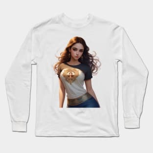 beautiful woman Long Sleeve T-Shirt